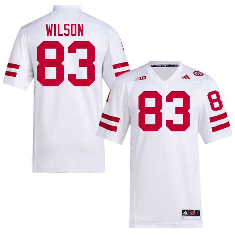 Nebraska Cornhuskers #83 Archie Wilson College Football Jerseys Stitched-White